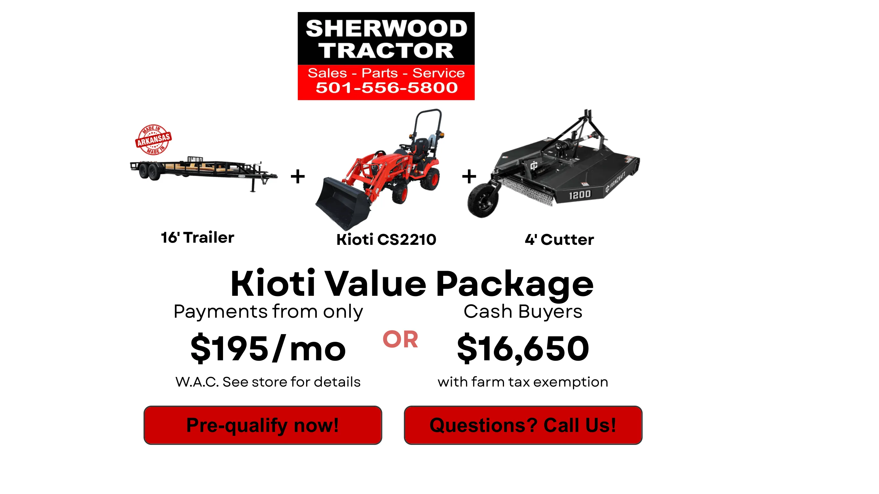 Kioti Value Package