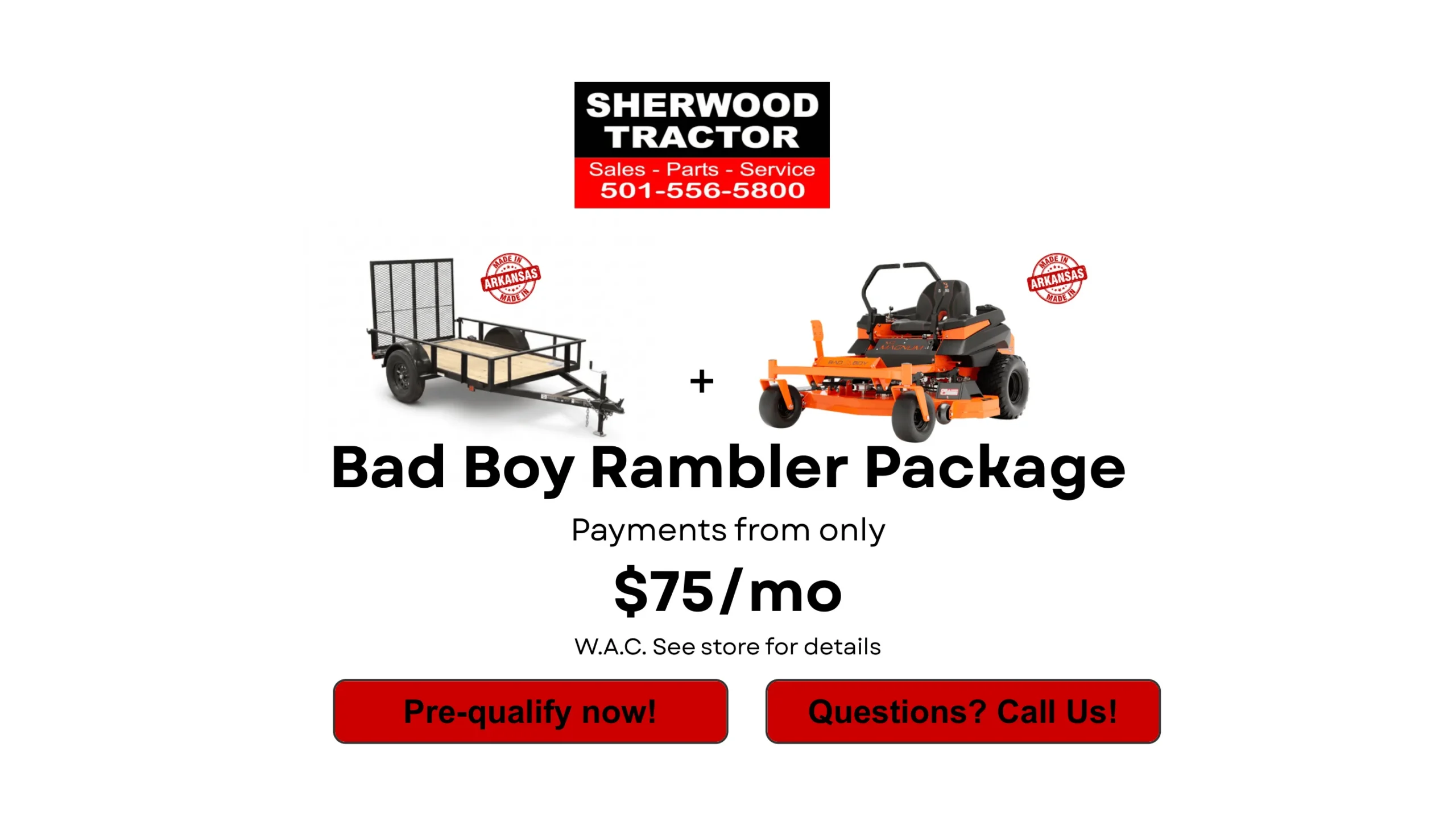 Bad Boy Rambler Package