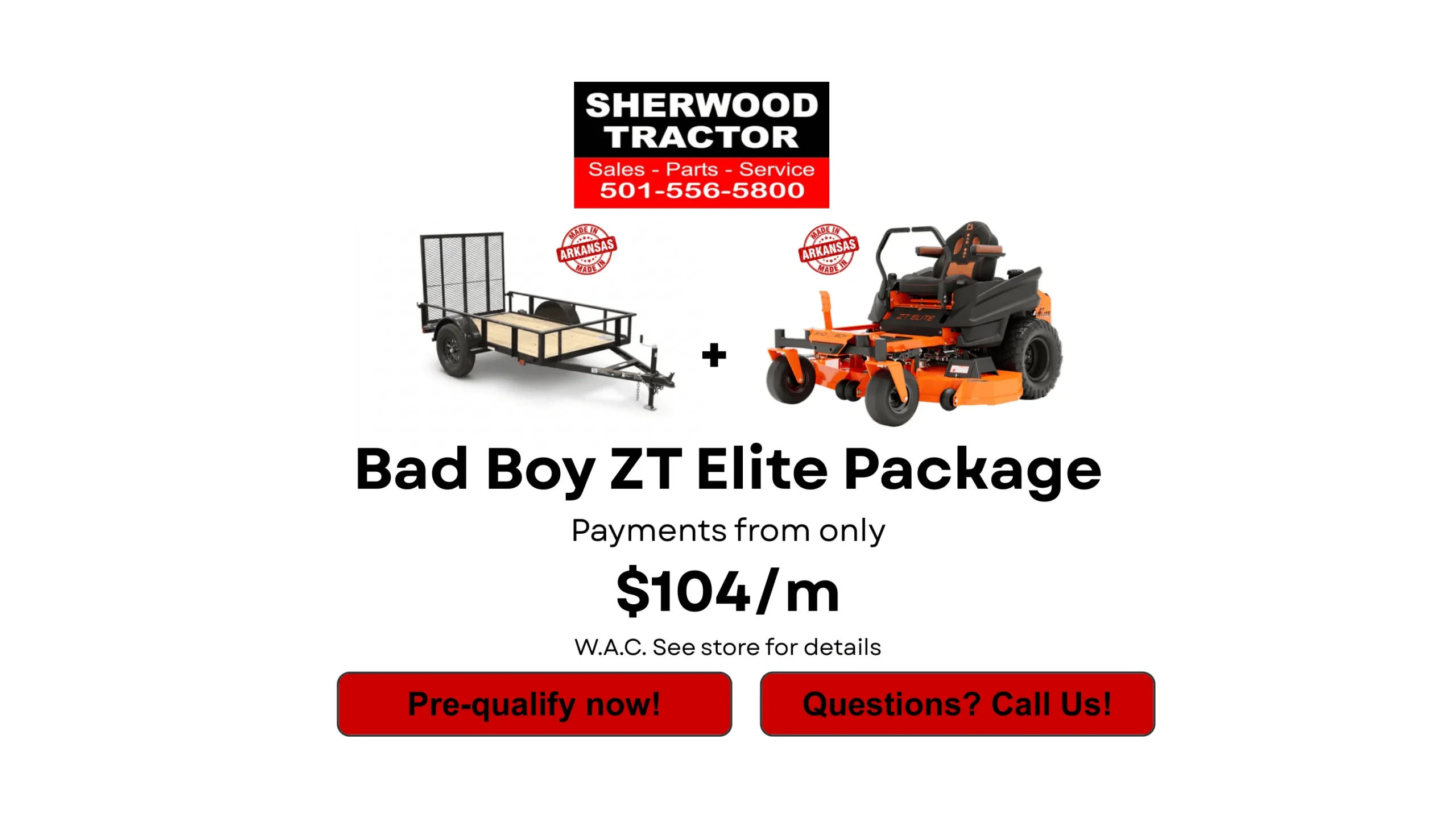 Bad Boy ZT Elite Package